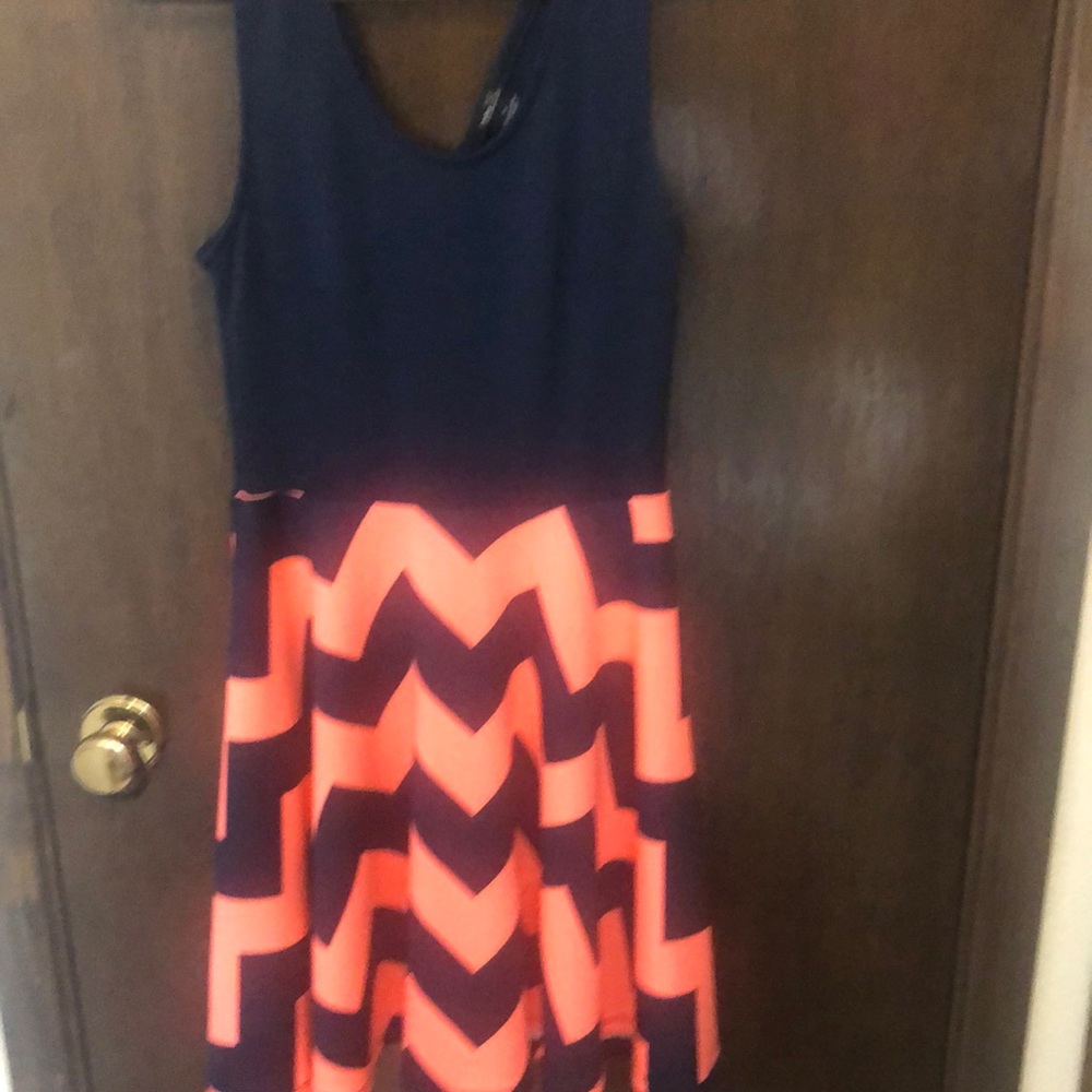 Tank dress with zipper back